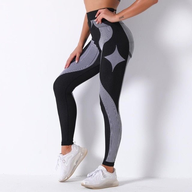 Autumn Color Patchwork Yoga Set Women Gym Clothes Fitness Long Sleeve Top Leggings Suit Push Up Workout New Tracksuit
